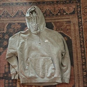 Nike Men's Heather Gray Pullover Hoodie